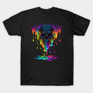 Melt into the Unknown Psychedelic Skull T-Shirt